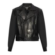 Balmain Läderjacka Black, Herr