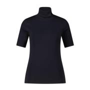 Marc Cain Sporty Rollneck T-Shirt Blue, Dam