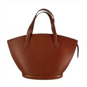 Louis Vuitton Vintage Pre-owned Tyg louis-vuitton-vskor Brown, Dam