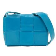 Bottega Veneta Vintage Pre-owned Laeder axelremsvskor Blue, Dam