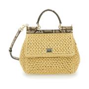 Dolce & Gabbana Beige Sicily Handväska Beige, Dam