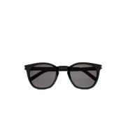 Saint Laurent SL 28 Slim Square Solglasögon Black, Unisex