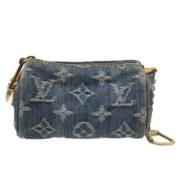 Louis Vuitton Vintage Pre-owned Canvas necessrer Blue, Dam