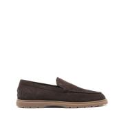 Tod's Platta Mocka Slip-On Skor Gray, Herr