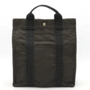 Hermès Vintage Pre-owned Canvas axelremsvskor Gray, Dam