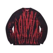 Supreme Begränsad upplaga Röd Tie Dye Crewneck Red, Herr