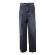 Haikure Blå Denim Wide Leg Jeans Blue, Dam