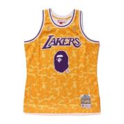 A Bathing APE Begränsad upplaga Lakers Jersey Gul Yellow, Herr