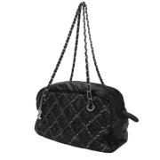 Chanel Vintage Pre-owned Tyg chanel-vskor Black, Dam