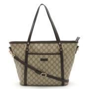 Gucci Vintage Pre-owned Laeder gucci-vskor Beige, Dam