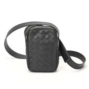 Bottega Veneta Vintage Pre-owned Laeder crossbodyvskor Black, Dam