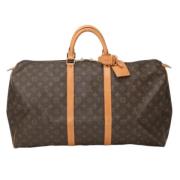 Louis Vuitton Vintage Pre-owned Canvas handvskor Brown, Dam