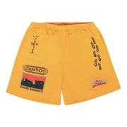 Travis Scott Guld Path Shorts Limited Edition Yellow, Herr