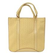 Celine Vintage Pre-owned Canvas handvskor Beige, Dam