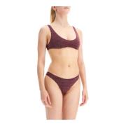 Oseree Luminous Lycra Bikini Set Purple, Dam