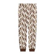 Gucci Begränsad upplaga Web Print Jogging Pant Brun Multicolor, Herr