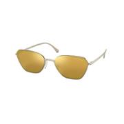 Michael Kors Gyllene Metall Solglasögon Yellow, Unisex