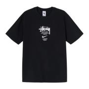 Nike Begränsad upplaga Stussy International T-shirt Svart Black, Herr