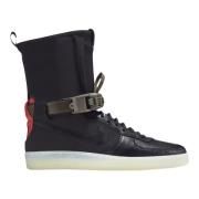 Nike Begränsad Upplaga Svart Crimson Air Force 1 Downtown Acronym Blac...