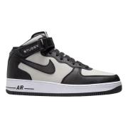 Nike Begränsad upplaga Stussy Air Force 1 Mid Black, Herr