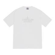 Stone Island Begränsad upplaga broderad logotyp T-shirt topp White, He...