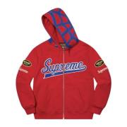 Supreme Spider Web Zip Up Hoodie Röd Red, Herr