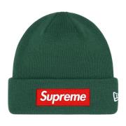 Supreme Begränsad upplaga Box Logo Beanie Mörk Tall Green, Unisex