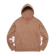 Supreme Begränsad upplaga Cropped Panels Hoodie Ljusbrun Brown, Herr