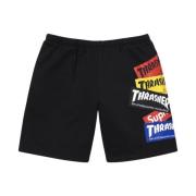 Supreme Begränsad upplaga Multi Logo Sweatshort Svart Black, Herr