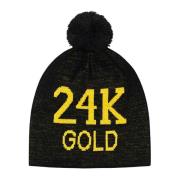 Supreme 24K Guld Beanie Svart Begränsad Upplaga Black, Unisex