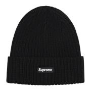 Supreme Svart Overdyed Beanie Begränsad Upplaga Black, Unisex