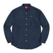 Supreme Begränsad Upplaga Navy Långärmad Skjorta Blue, Herr