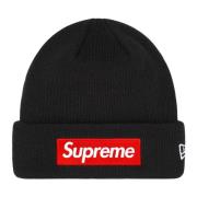 Supreme Begränsad upplaga Box Logo Beanie Svart Black, Herr