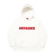 Supreme Vit Spets Hoodie Begränsad Upplaga White, Herr