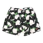 Supreme Svart Blommig Limited Edition Badshorts Multicolor, Herr