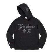 Supreme Begränsad upplaga Yankees Kanji huvtröja svart Black, Herr