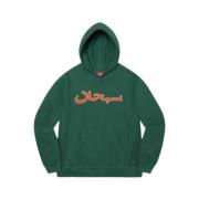 Supreme Begränsad Upplaga Arabiskt Logotyp Huvtröja Mörkgrön Green, He...