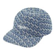 Supreme Monogram Denim 6-Panel Blue Hat Blue, Unisex