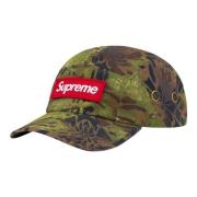 Supreme Militär Camp Keps Oliv Camo Multicolor, Unisex