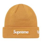 Supreme Begränsad upplaga Box Logo Beanie Ljus Senap Brown, Unisex