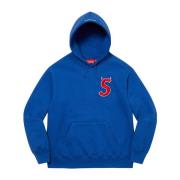 Supreme Begränsad upplaga Logo Hooded Sweatshirt Fw22 Blue, Herr