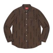 Supreme Randig Denim Skjorta Brun Brown, Herr