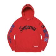 Supreme Stor Kinesisk Mur ärd Hoodie Röd Red, Herr