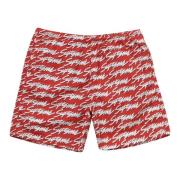 Supreme Street Logo Water Short Red Multicolor, Herr