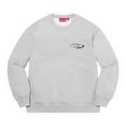 Supreme Begränsad upplaga Crewneck Heather Grey Gray, Herr