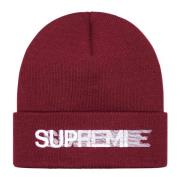 Supreme Burgundy Motion Logo Beanie Red, Unisex