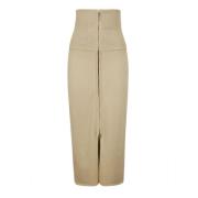 Sportmax Lacca Kjol Brown, Dam