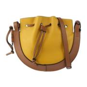 Loewe Pre-owned Pre-owned Tyg axelremsvskor Yellow, Dam