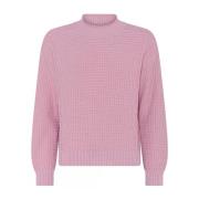 Skovhuus Casual Strukturerad Pullover Blus Geranium Pink, Dam