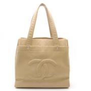 Chanel Vintage Pre-owned Laeder chanel-vskor Beige, Dam